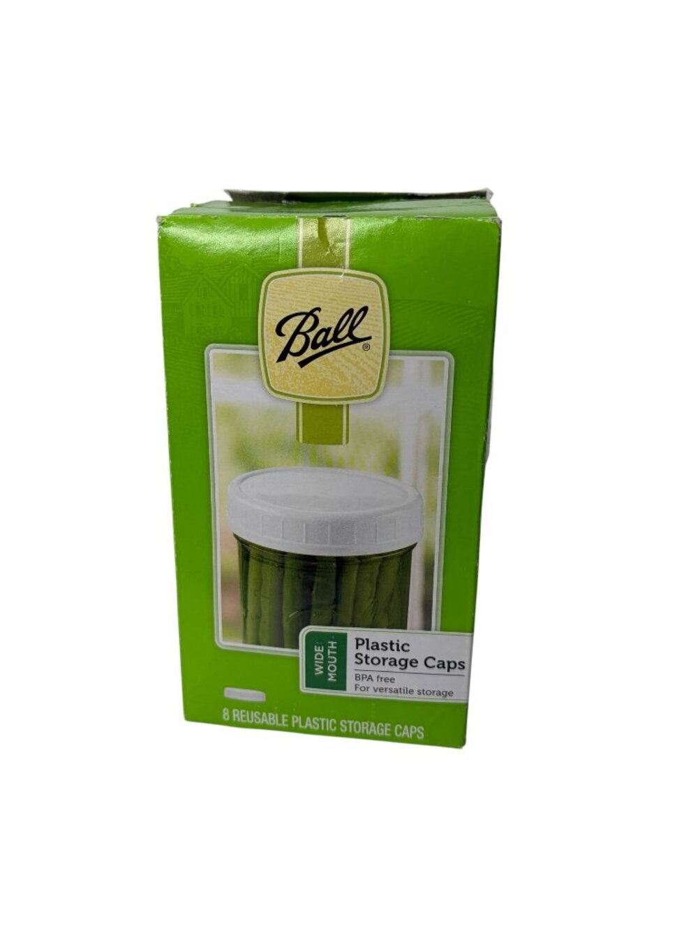 Ball Wide Mouth Plastic Storage Caps 8 Pack Freezer Safe Jar Lids
